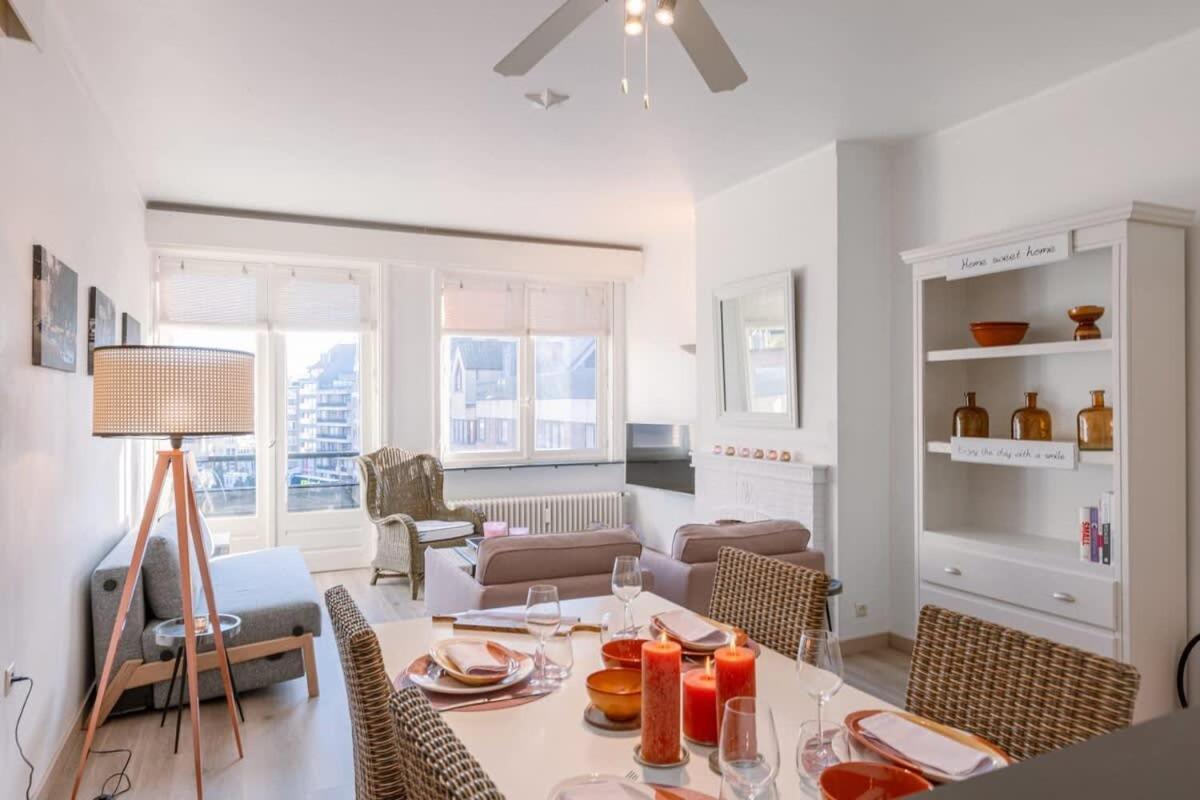 Huswell - Beautiful And Spacious Studio With Side Seaview Knokke-Heist Dış mekan fotoğraf