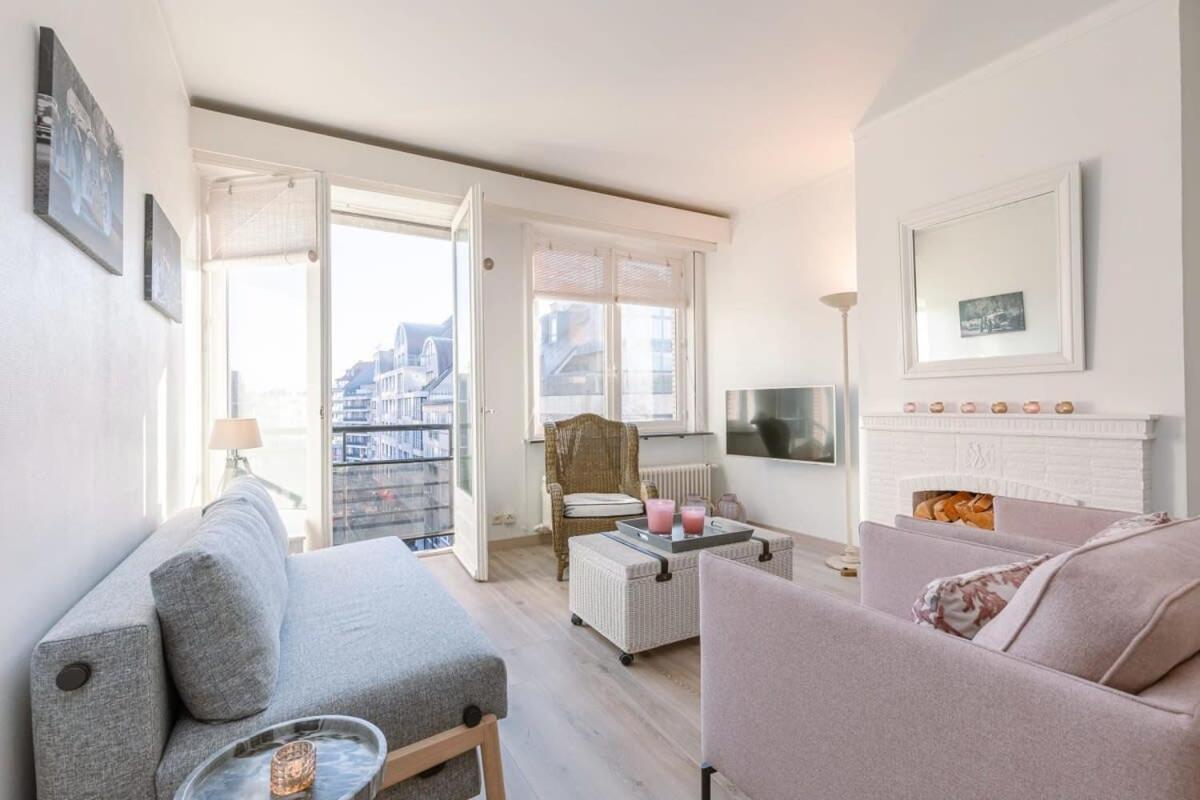 Huswell - Beautiful And Spacious Studio With Side Seaview Knokke-Heist Dış mekan fotoğraf